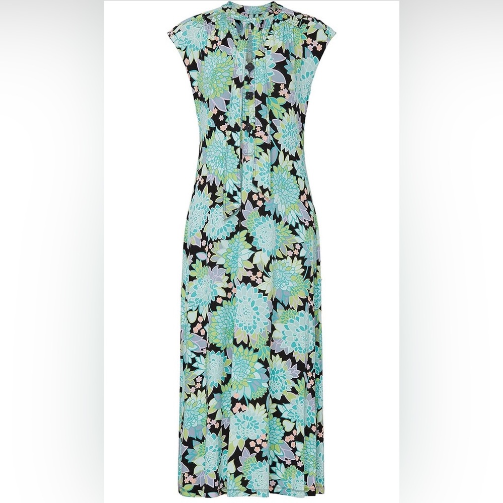 Kate Spade New York Dahlia Bloom Floral Maxi Dress size Medium 6/8